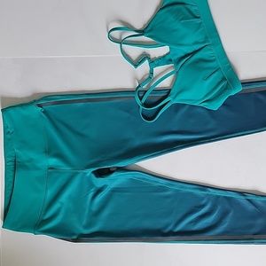 Ombre Leggings and Sports Bra Set